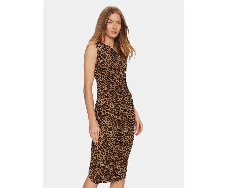 obrazek 1 NORMA KAMALI Sukienka koktajlowa KK4223PL667438 Brązowy Slim Fit