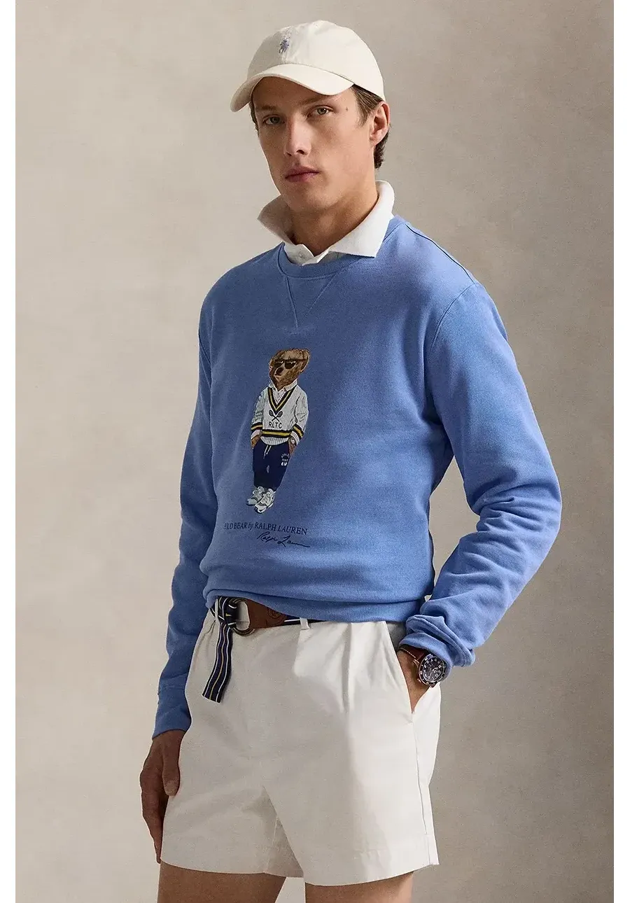 obrazek 1 Polo Ralph Lauren bluza męska kolor niebieski z nadrukiem 710973145