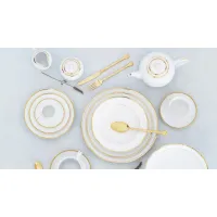 Picture Delicate Portuguese porcelain for 12 people - Porcel