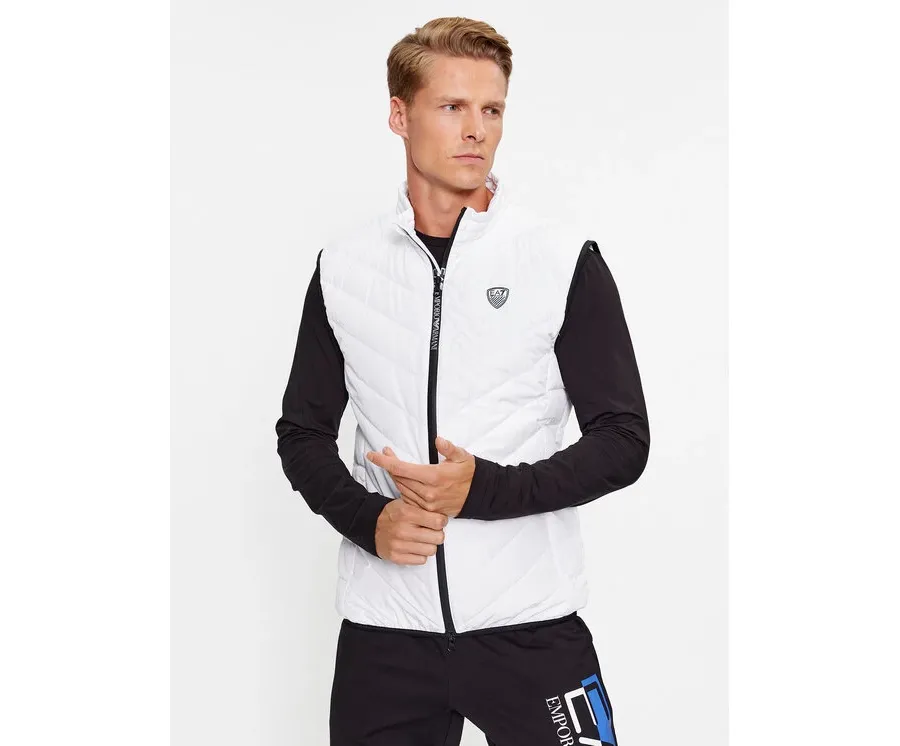 obrazek 1 EA7 Emporio Armani Kamizelka 8NPQ02 PNE1Z 1100 Biały Regular Fit