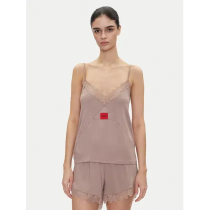 Zdjęcie HUGO Koszulka piżamowa Red Label Lace_Cami 50531653 Brązowy Regular Fit