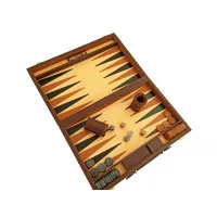 Zdjęcie Gra backgammon czarno-brązowa cm 37x24