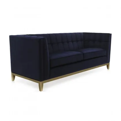 Zdjęcie Purpurowa elegancka sofa 3-osobowa w nowoczesnym stylu - Sevensedie
