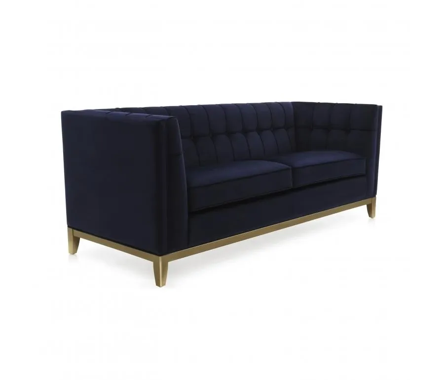 obrazek 1 Purpurowa elegancka sofa 3-osobowa w nowoczesnym stylu - Sevensedie