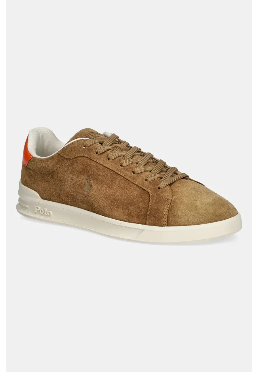 obrazek 1 Polo Ralph Lauren sneakersy zamszowe Hrt Crt Ii kolor beżowy 809955691005