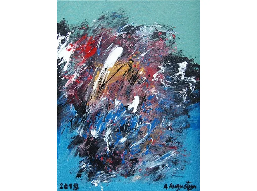 obrazek 1 Abstrakcja 40 x 30 cm, technika mieszana na płótnie – Amelia Augustyn