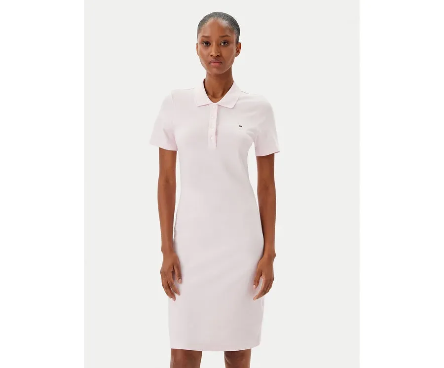 obrazek 1 Tommy Hilfiger Sukienka codzienna WW0WW43228 Różowy Slim Fit