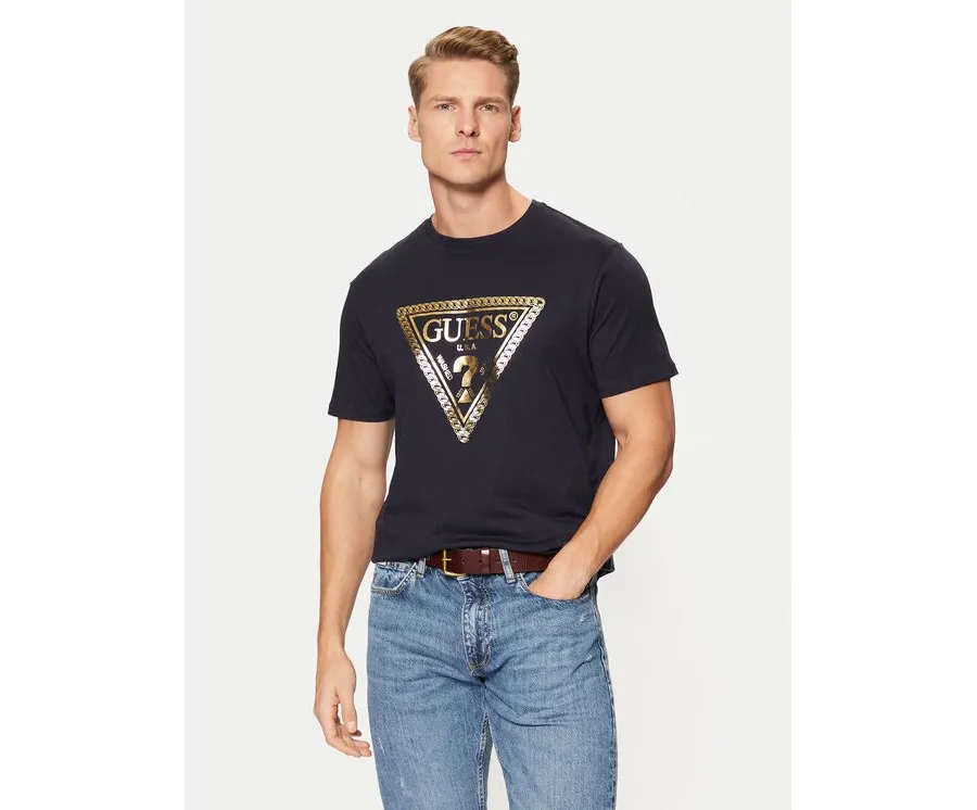 obrazek 1 Guess T-Shirt M5RI49 K9RM1 Granatowy Regular Fit