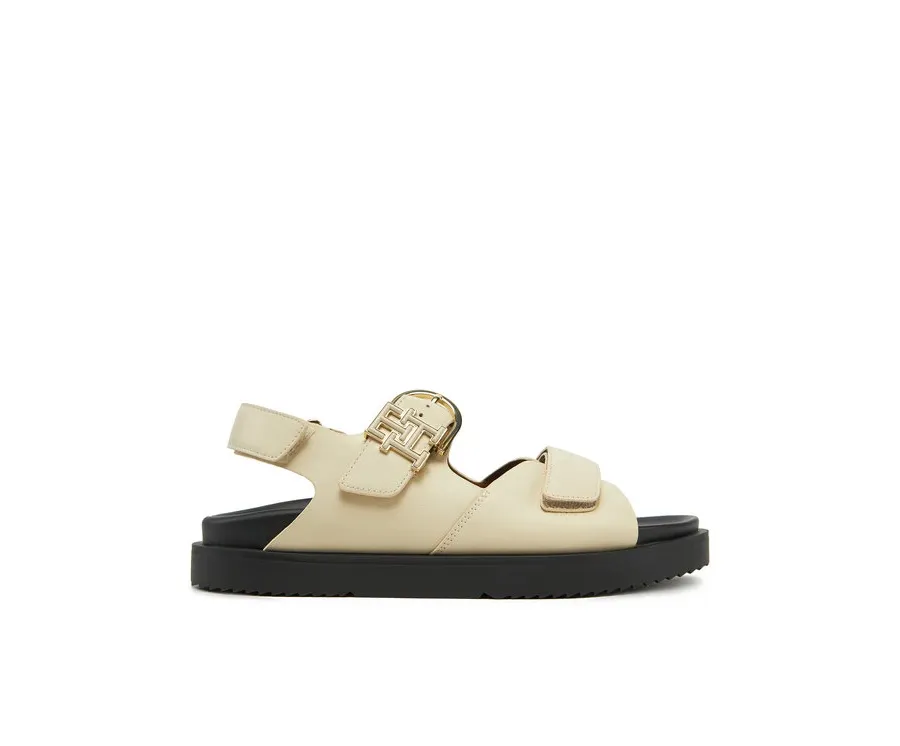 obrazek 1 Tommy Hilfiger Sandały Leather Sporty Sandal FW0FW08799 Écru