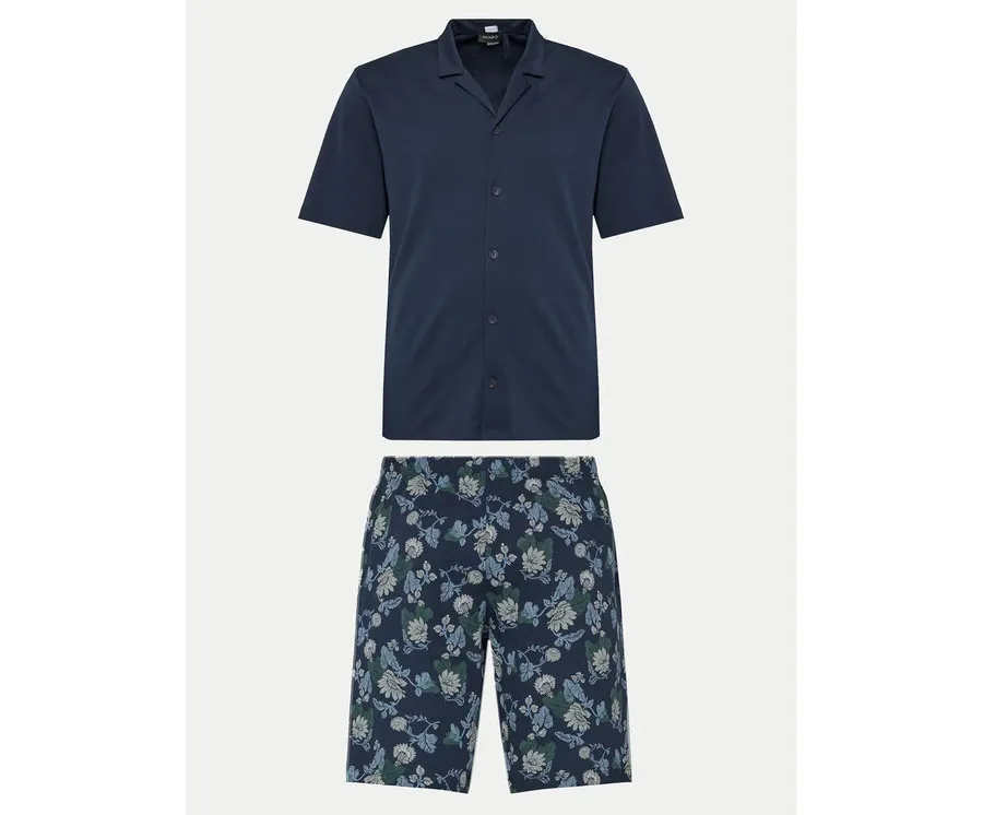 obrazek 1 Hanro Piżama Night & Day 75137 Granatowy Relaxed Fit