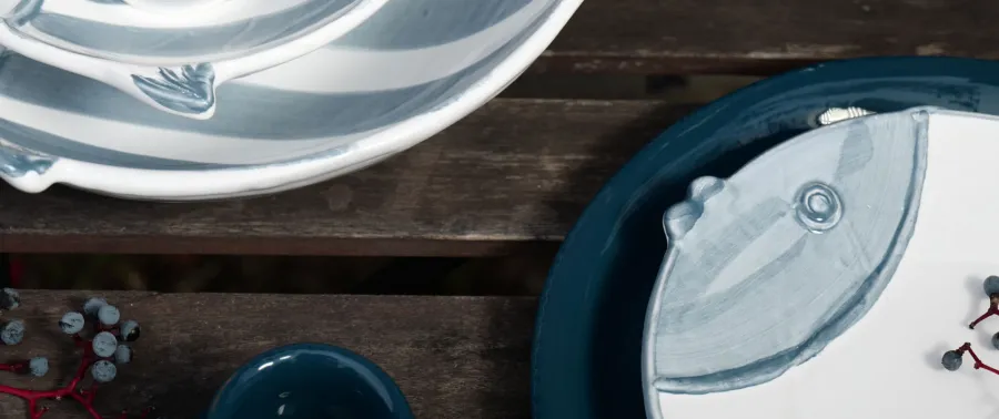 obrazek 5 Unikalny komplet 5 ceramicznych talerzy do jadalni i na jacht - Virginia Casa