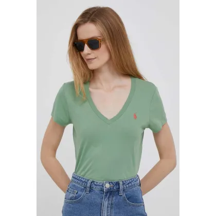 Zdjęcie Polo Ralph Lauren t-shirt bawełniany kolor zielony
