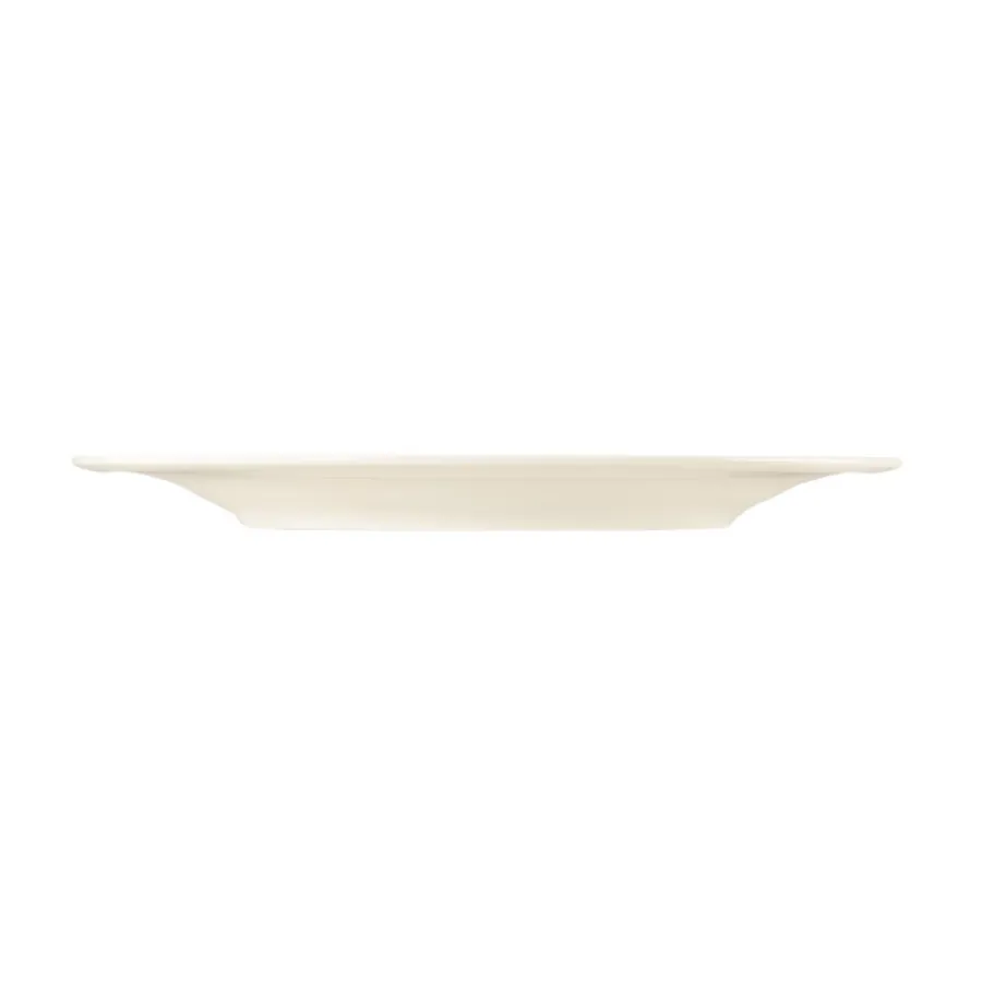 obrazek 2 Porcelanowy okrągły talerz śniadaniowy 23 cm w kolorze kremowym – Seltmann Weiden