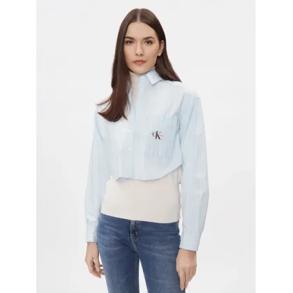 Zdjęcie Calvin Klein Jeans Koszula J20J222614 Niebieski Cropped Fit