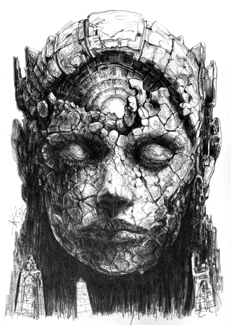 obrazek 1 Po drugiej stronie czasu  *rysunek piórkiem