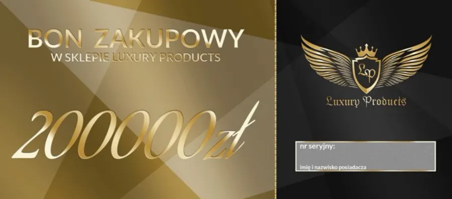 luksus - bon prezentowy dużej wartości