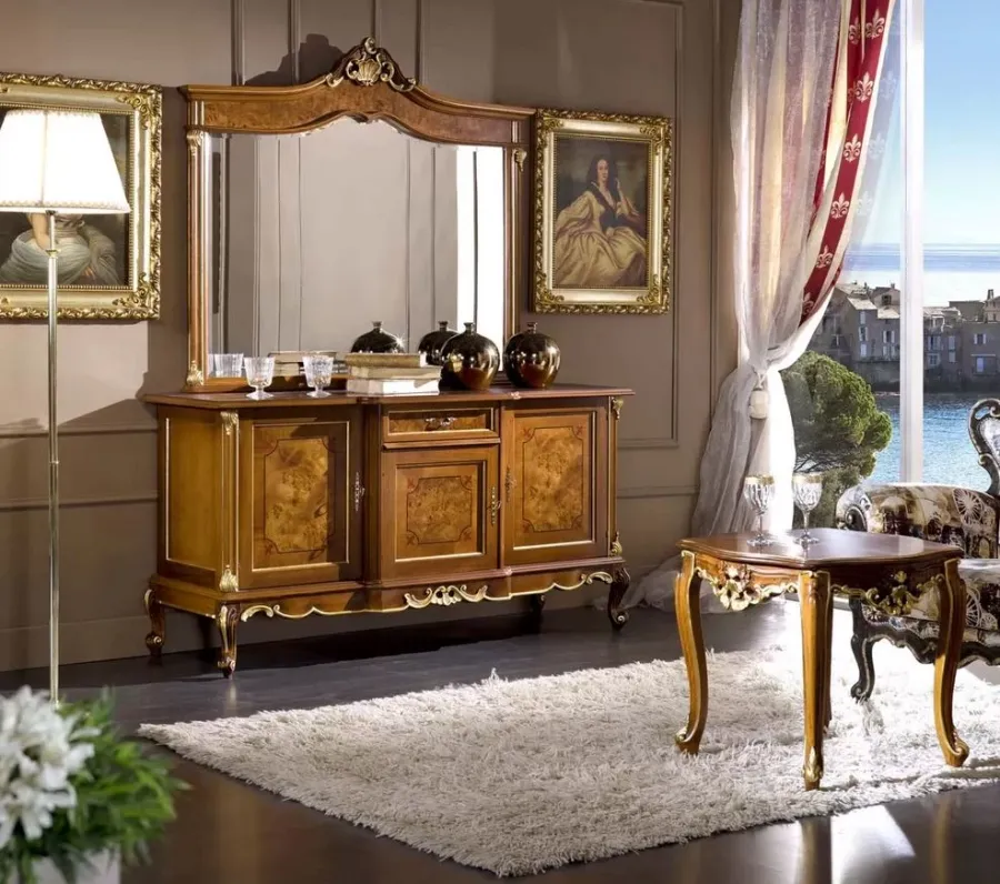 obrazek 1 Wspaniałe lustro drewniane Regency