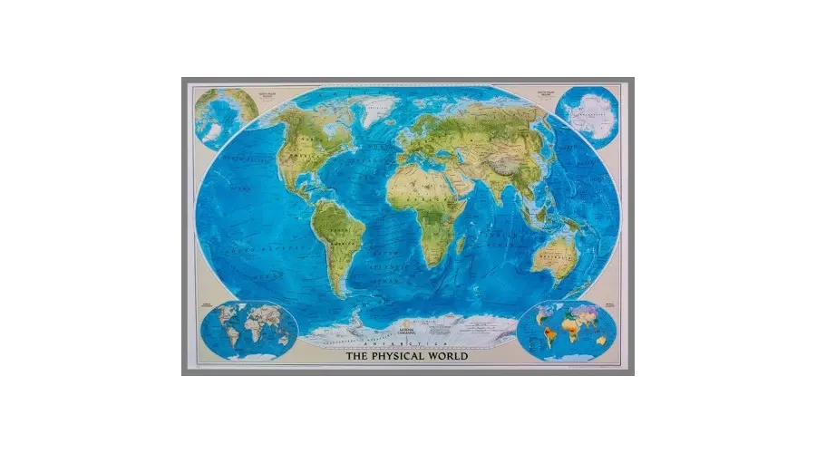 picture 1 Wonderful physical world map - two variants