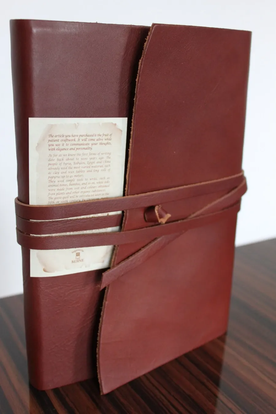picture 4 Brown leather notebook