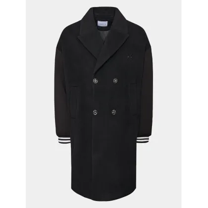 Zdjęcie Richmond X Płaszcz wełniany UMA23105CP Czarny Reglan Fit