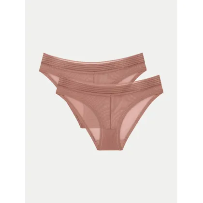Zdjęcie Triumph Komplet 2 par fig klasycznych Tempting Sheer 10218591 Beżowy