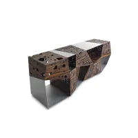 Zdjęcie Aluminiowo-drewniana komoda - mebel od włoskiej marki