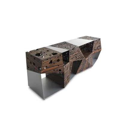 Zdjęcie Aluminiowo-drewniana komoda - mebel od włoskiej marki