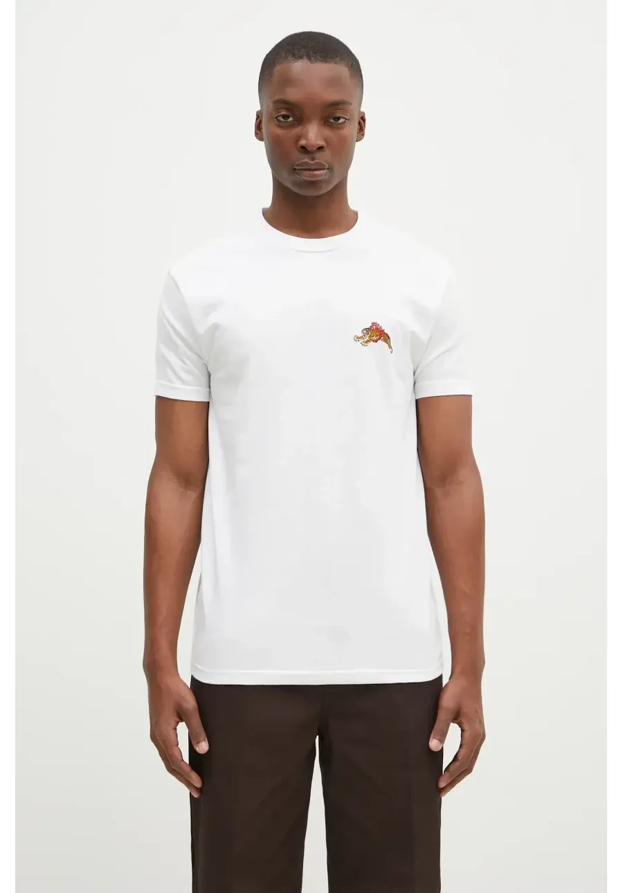 obrazek 1 Wacko Maria t-shirt bawełniany Tim Lehi męski kolor biały z aplikacją 24FW-WMT-TEE06