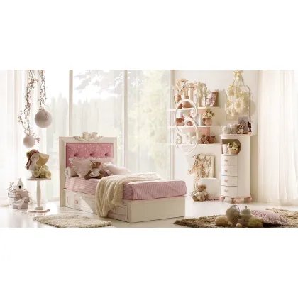 Zdjęcie Prześliczna dziewczęca sypialnia - biel, róż i złote detale - Ferretti e Ferretti