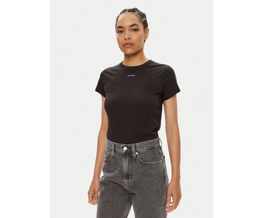 obrazek 1 Calvin Klein T-Shirt Nano Logo K20K207212 Czarny Slim Fit