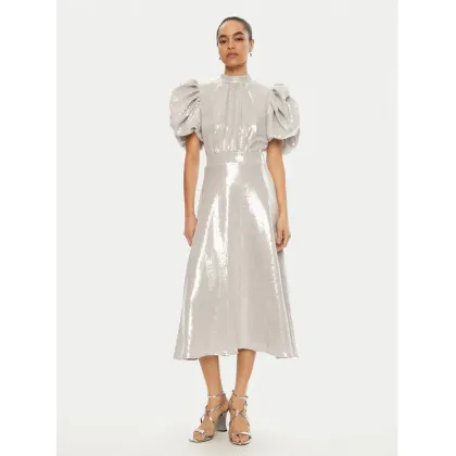 Zdjęcie ROTATE Sukienka koktajlowa 113871 Srebrny Regular Fit
