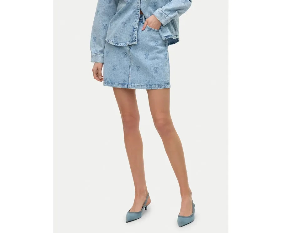 obrazek 1 Vero Moda Spódnica jeansowa Tessa 10326888 Niebieski Regular Fit