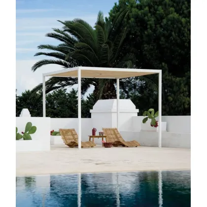 Picture A unique free-standing Shibuya pergola 266×266 cm in white