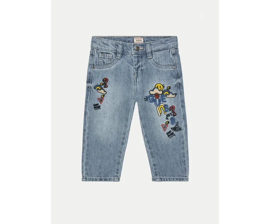 obrazek 1 Guess Jeansy N5GA05 D45E0 Niebieski Relaxed Fit