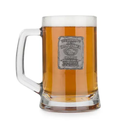 Zdjęcie Stylowy kufel do piwa z grawerem – prezent dla najlepszej córki na świecie
