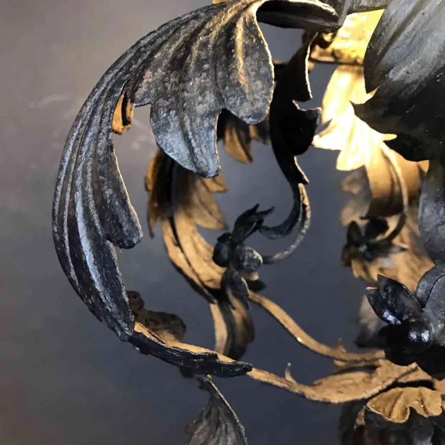 obrazek 7 Vintage żelazna latarnia wytłoczona z portyku wykonana ręcznie