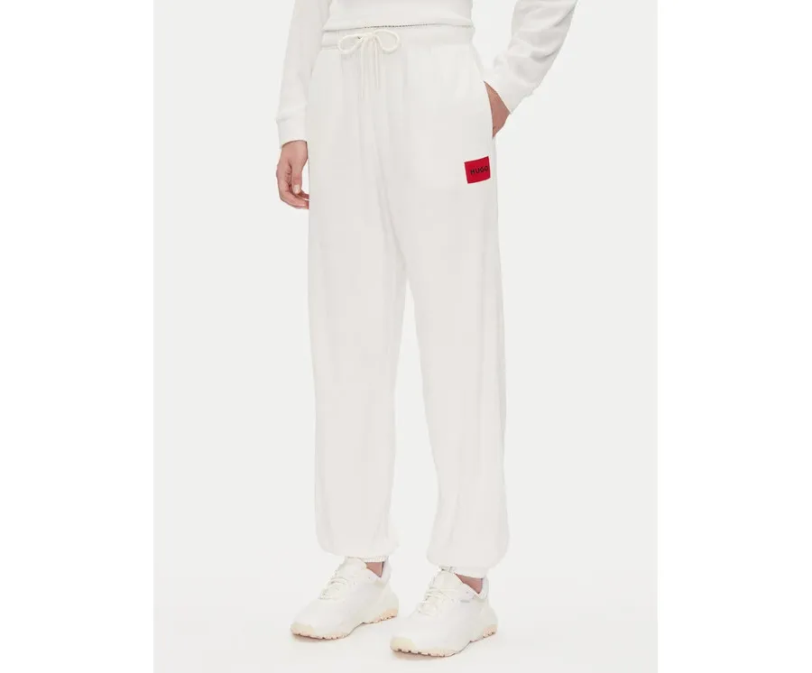 obrazek 1 HUGO Spodnie dresowe Neve_Pants 50531692 Écru Relaxed Fit