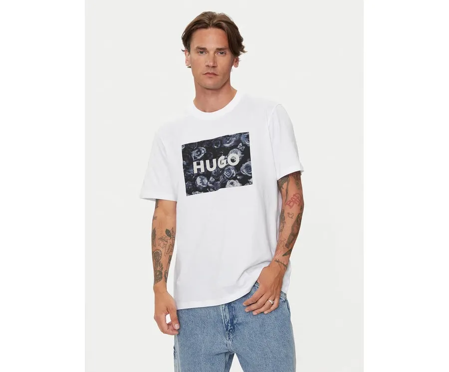 obrazek 1 Hugo T-Shirt 50523999 Biały Regular Fit HUGO