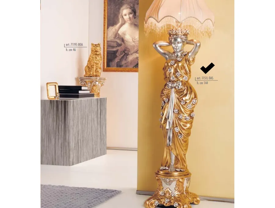 obrazek 1 Wyjątkowa lampa kobieta 144cm - Valle d'oro Patchi