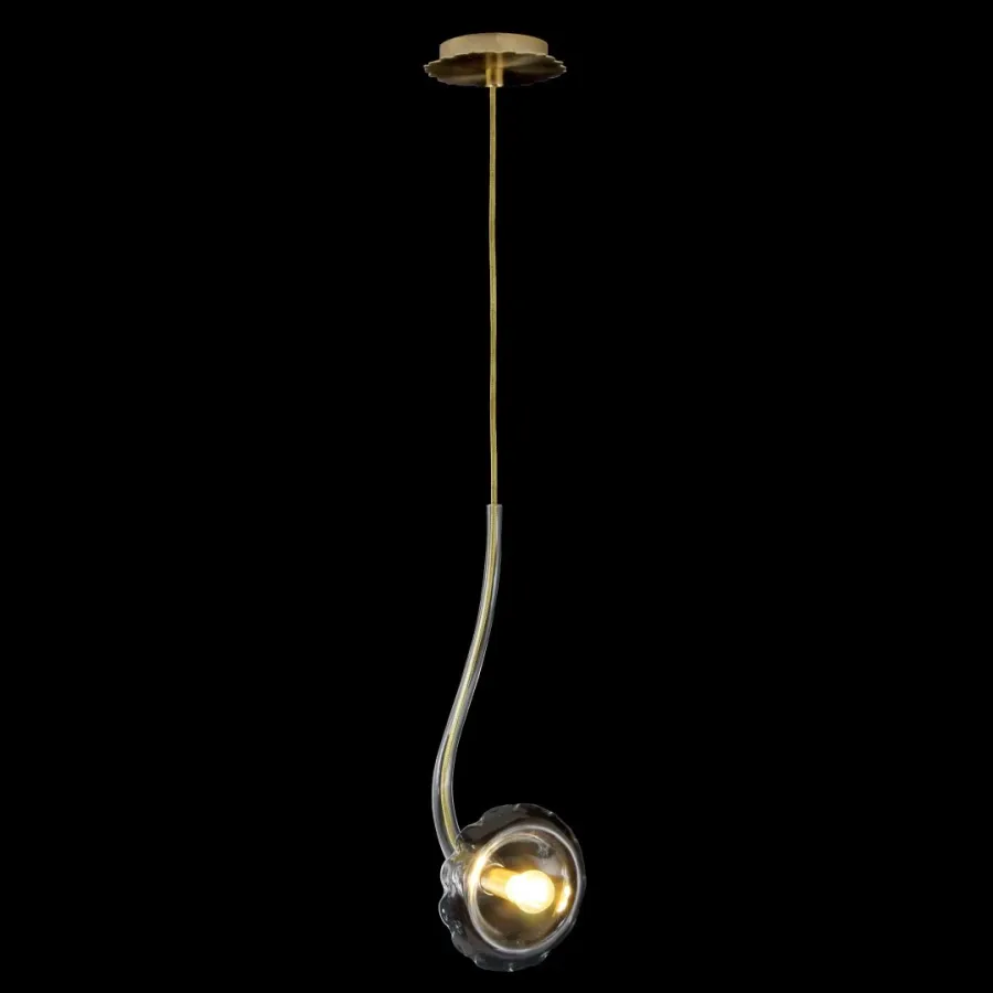 obrazek 9 Wyjątkowa włoska lampa wisząca wykonana ręcznie ze szkła murano
