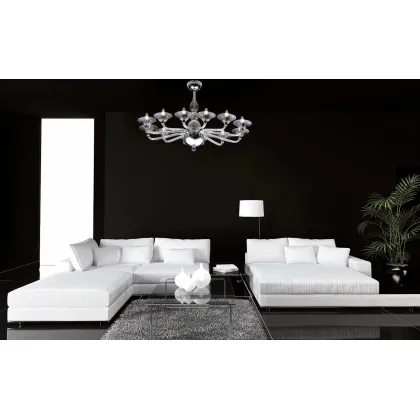 Picture Original blown Murano glass chandelier - Lucevetro