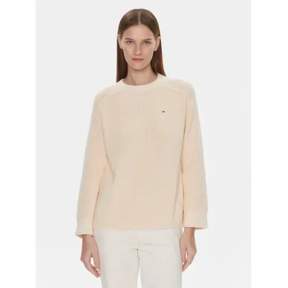 Zdjęcie Tommy Hilfiger Sweter WW0WW40751 Beżowy Regular Fit