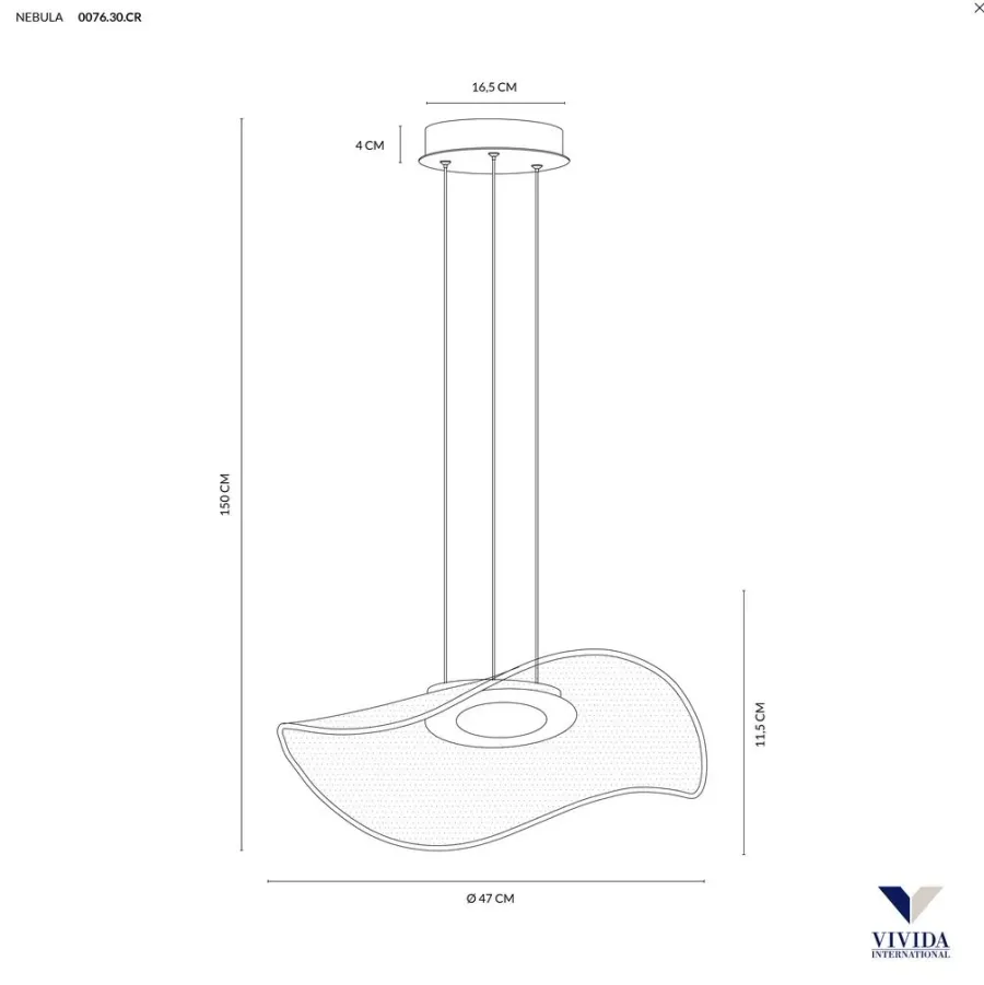 obrazek 5 Fantastyczna lampa wisząca Nebula - ⌀ 47 cm