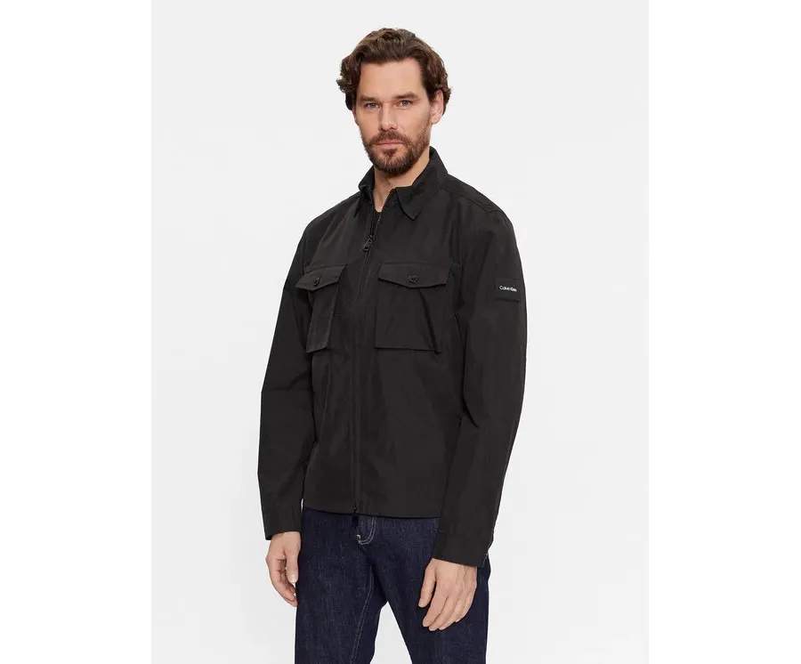 obrazek 1 Calvin Klein Kurtka przejściowa Recycled Light Shirt Jacket K10K107136 Czarny Regular Fit