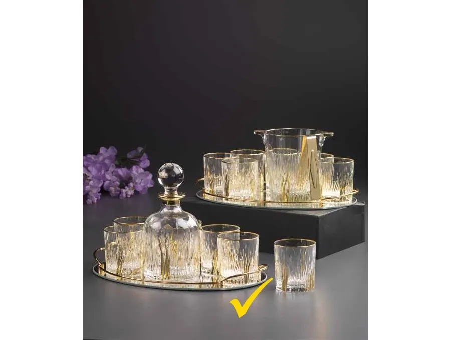 obrazek 2 Szklanki do whisky w zestawie z karafką i tacą