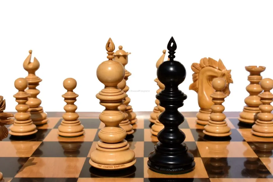 obrazek 8 Wyśmienity zestaw z matowym wykończeniem do gry w szachy - The Chess Empire