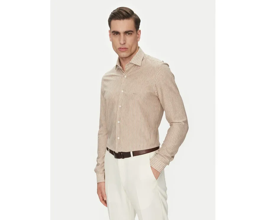 obrazek 1 Michael Kors Koszula MK0DS01538 Beżowy Slim Fit