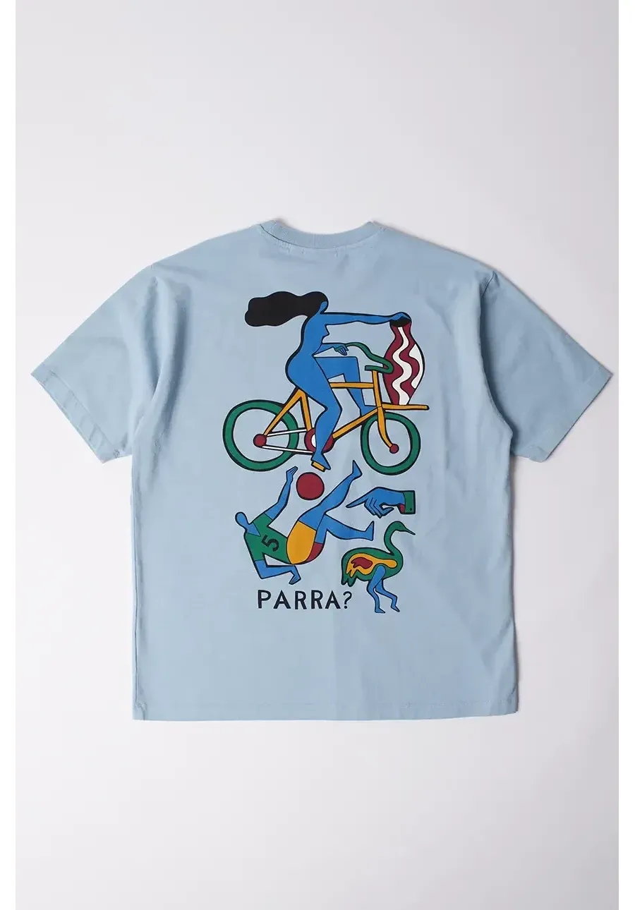 obrazek 1 by Parra t-shirt bawełniany Vase delivery męski kolor niebieski z nadrukiem 53205