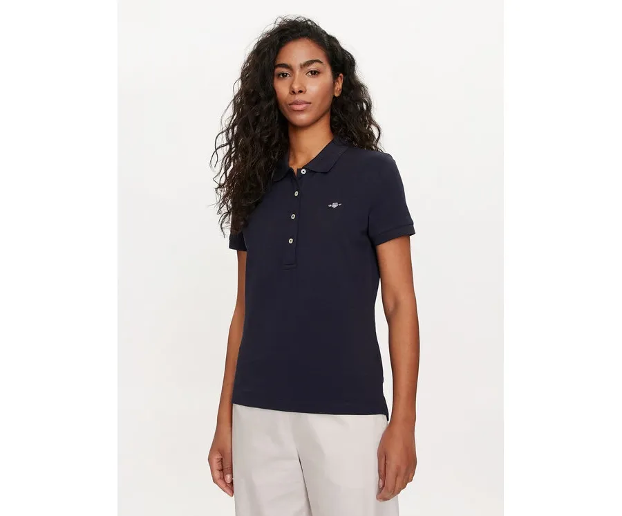 obrazek 1 Gant Polo Shield 4200870 Granatowy Slim Fit