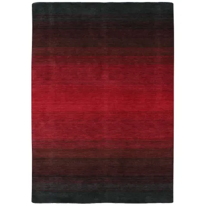Picture Luxurious shaded red carpet - PANORAMA BLACK RED 7006